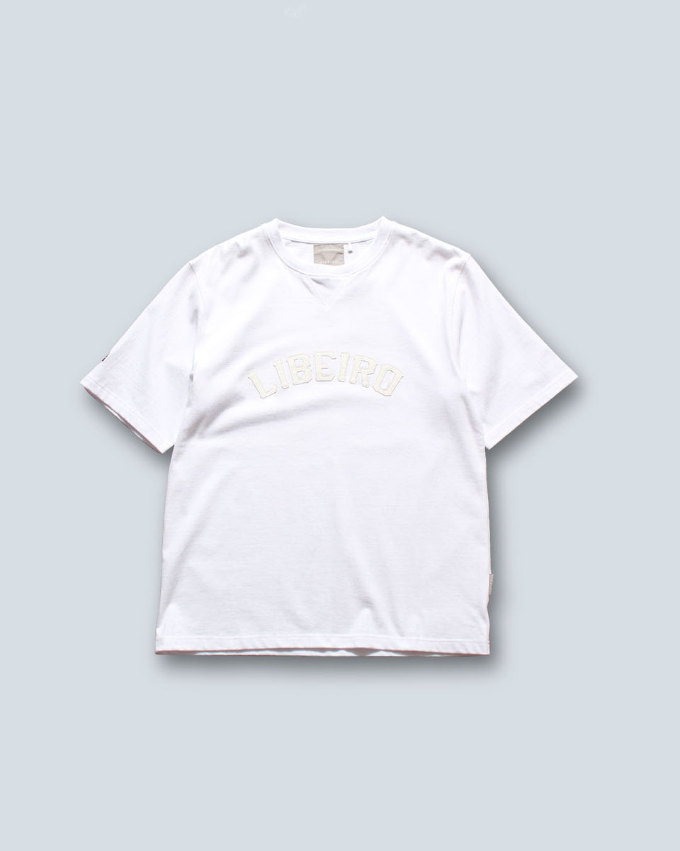 レザーロゴドロップショルダーTシャツ – LIBEIRO