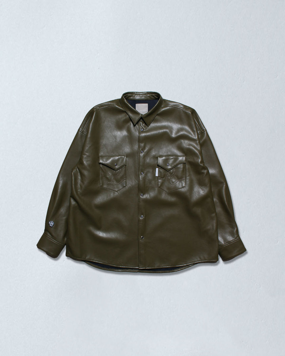 フェイクレザーシャツ – LIBEIRO
