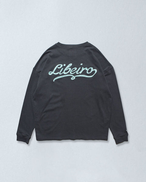 鈴木亜美　LIBEIRO リベイロ サークルクラックロゴプリント 長袖 M LIBEIRO×鈴木亜美メンズロンT