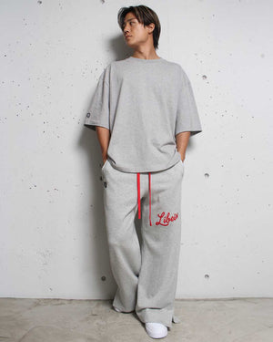 Bibiy.スウェットパンツ ダブルウエストパンツ ワイドパンツ ダブルウエストパンツ – LIBEIRO