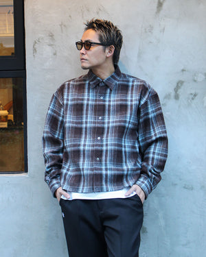 LIBEIRO チェックシャツ　S カットオフチェックシャツ – LIBEIRO