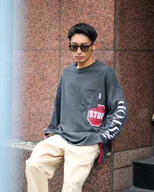 Dr.STOP SLEEVE PRINTL/S TEE