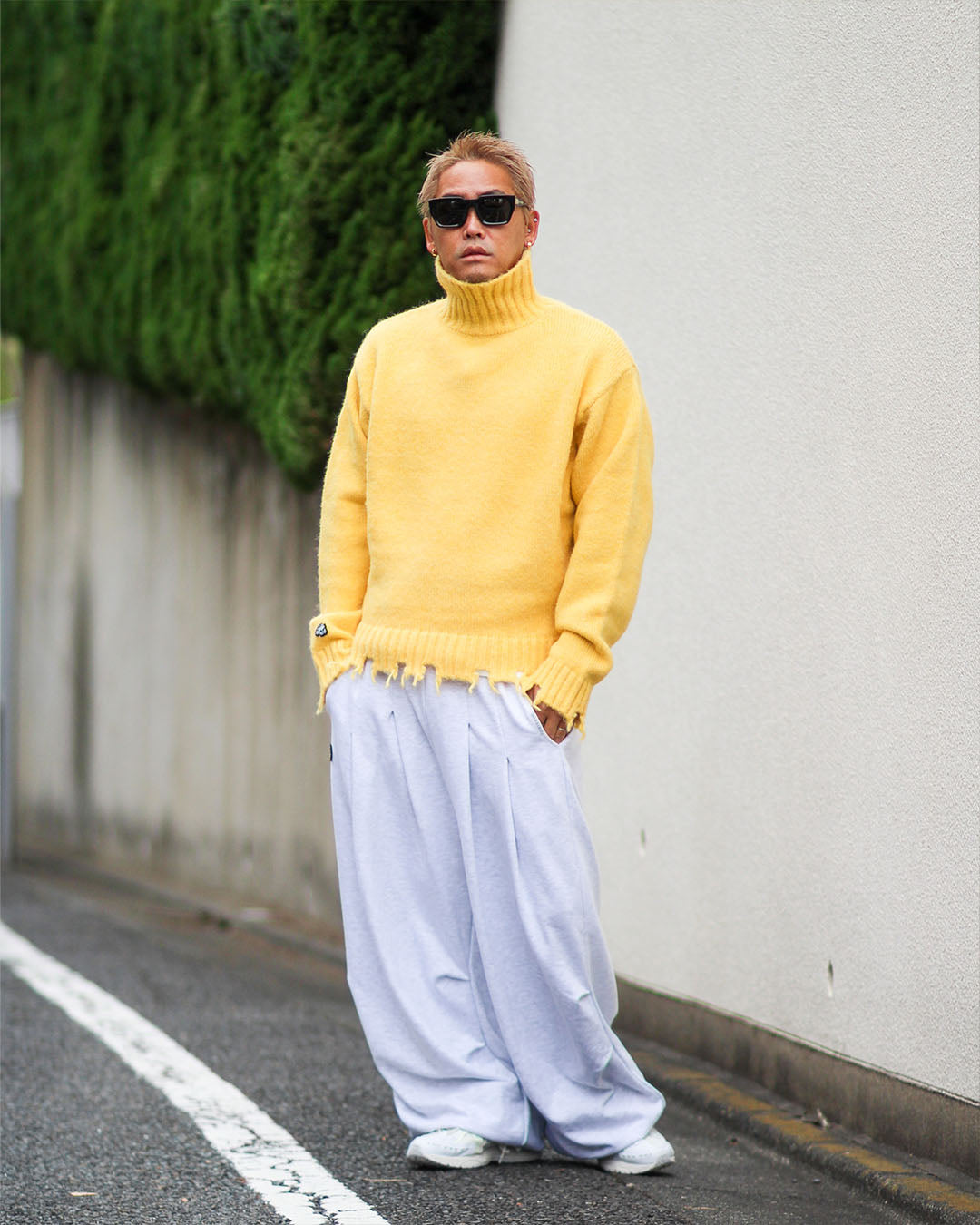 ワイドスウェットパンツ