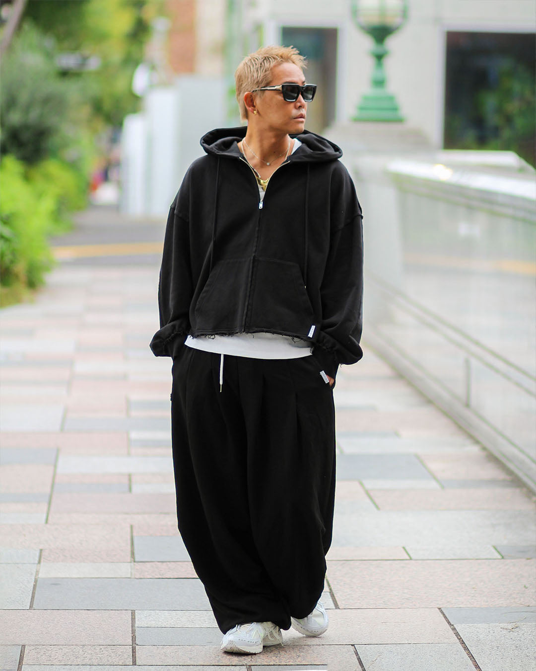 ワイドスウェットパンツ