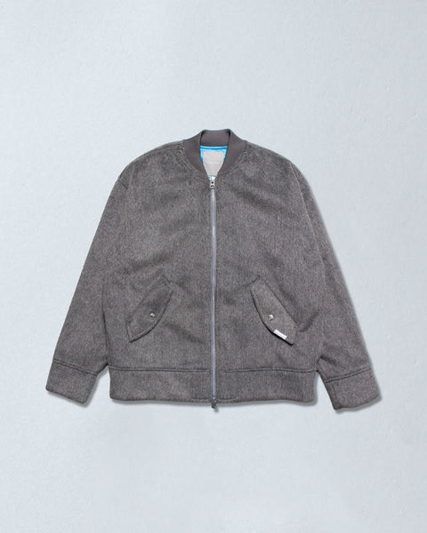 Brioni グレー ボンバージャケット Brioni グレー ボンバージャケット