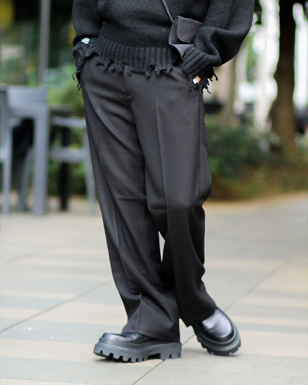 ストレートドレススラックス