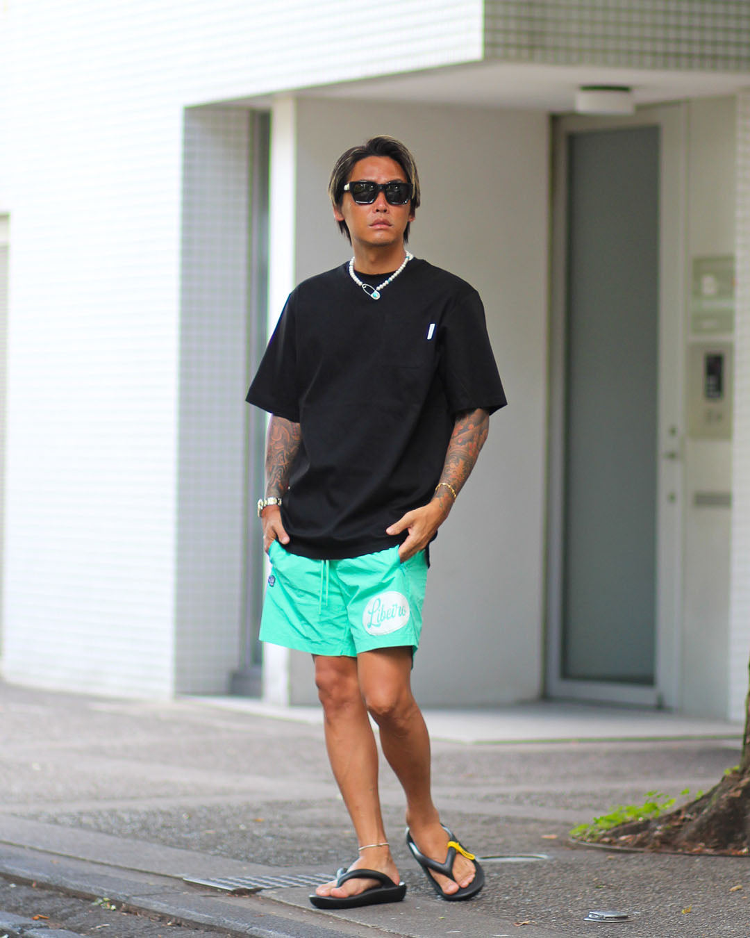 シルケットポケットTシャツ