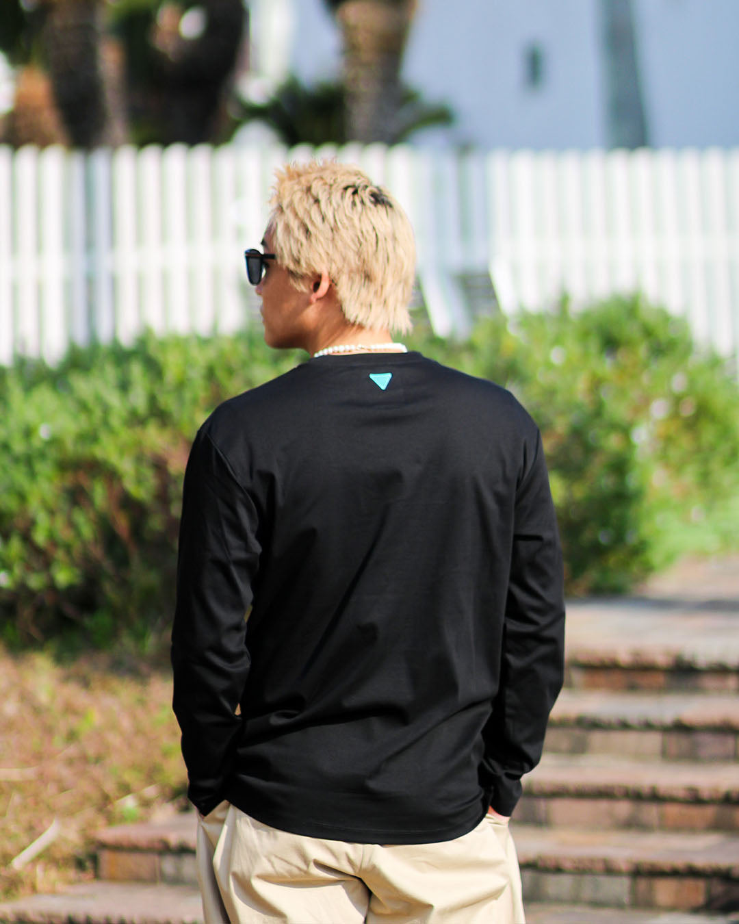 シルケットポケットロングスリーブTシャツ