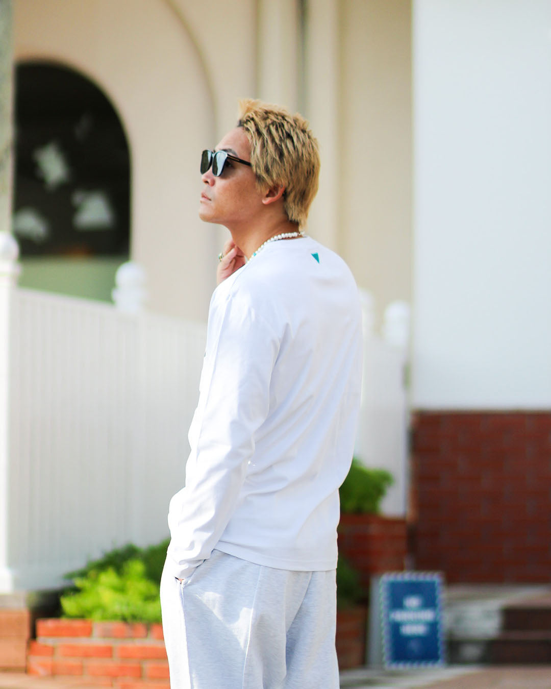 シルケットポケットロングスリーブTシャツ