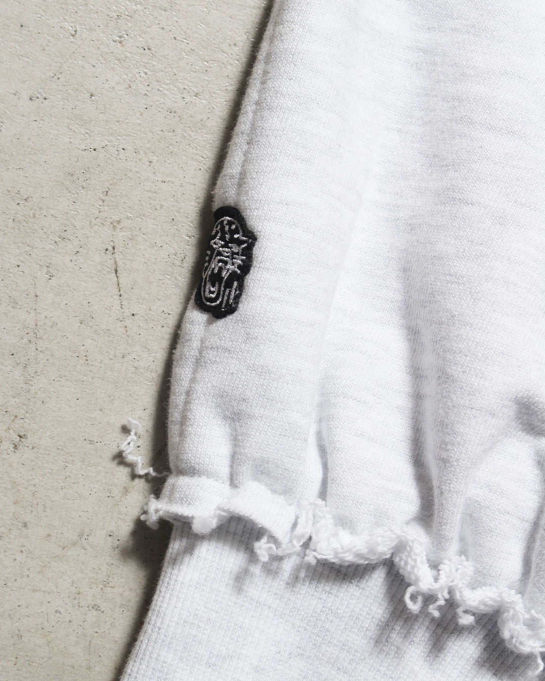 カットオフスウェットジップパーカー