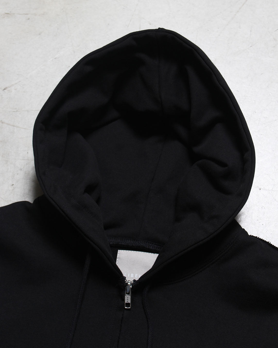 カットオフスウェットジップパーカー