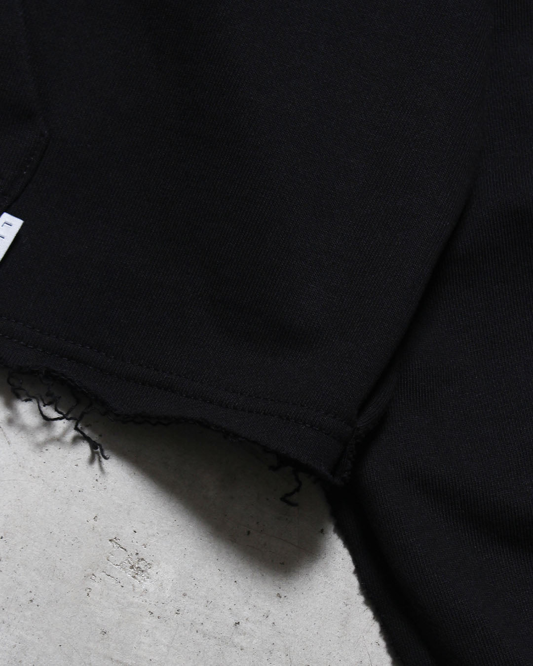 カットオフスウェットジップパーカー