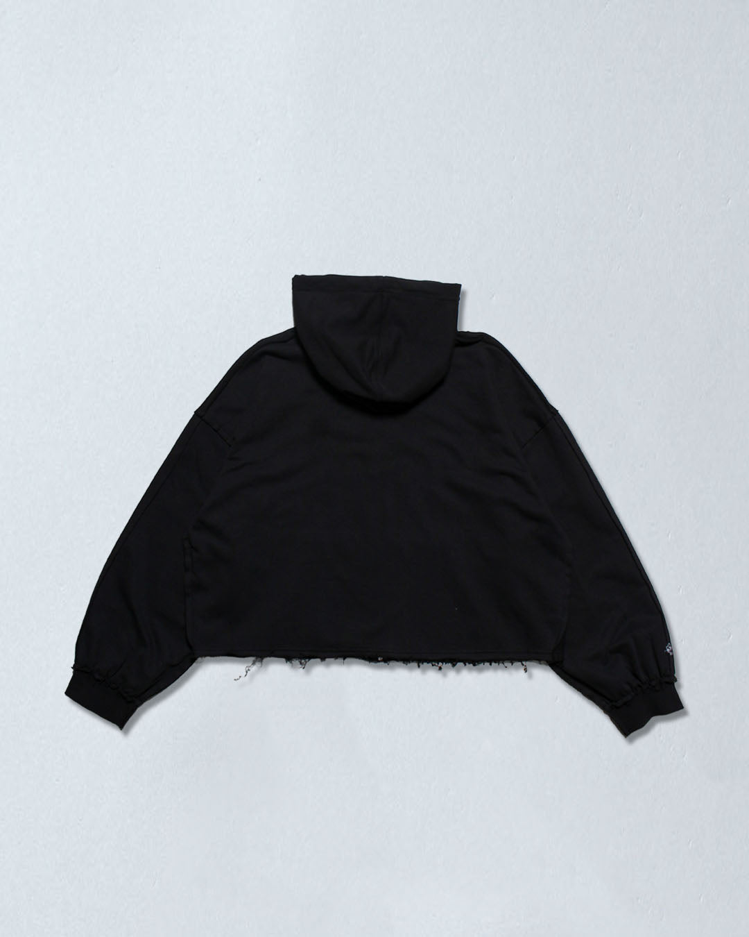 カットオフスウェットジップパーカー