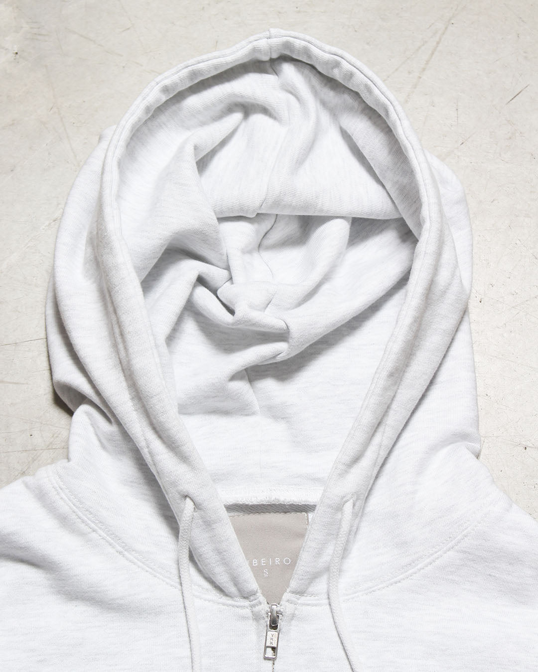 カットオフスウェットジップパーカー