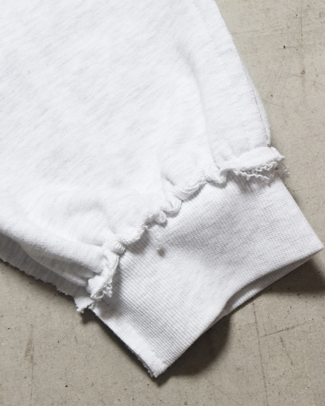 カットオフスウェットジップパーカー