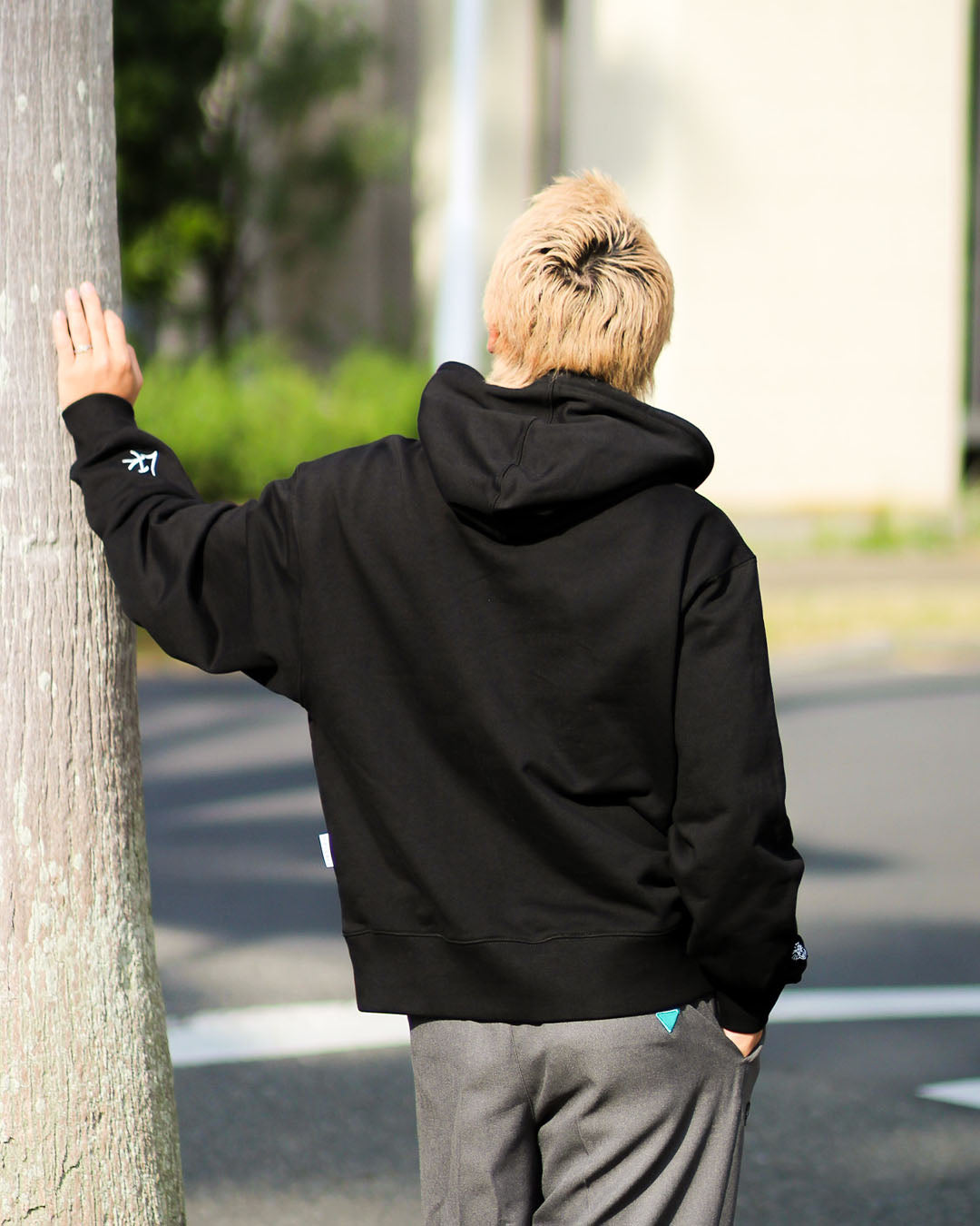 ダブルフェイスプルパーカー