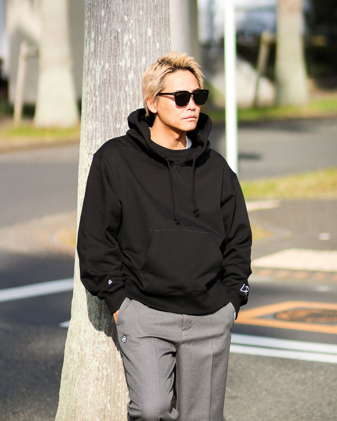 ダブルフェイスプルパーカー