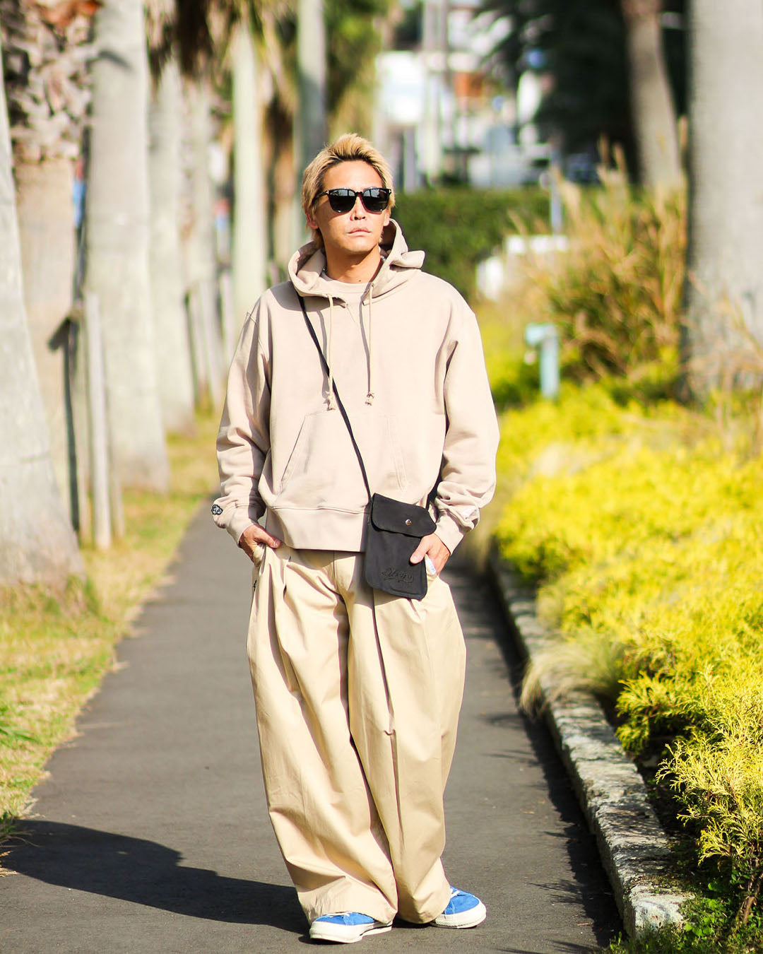 ダブルフェイスプルパーカー