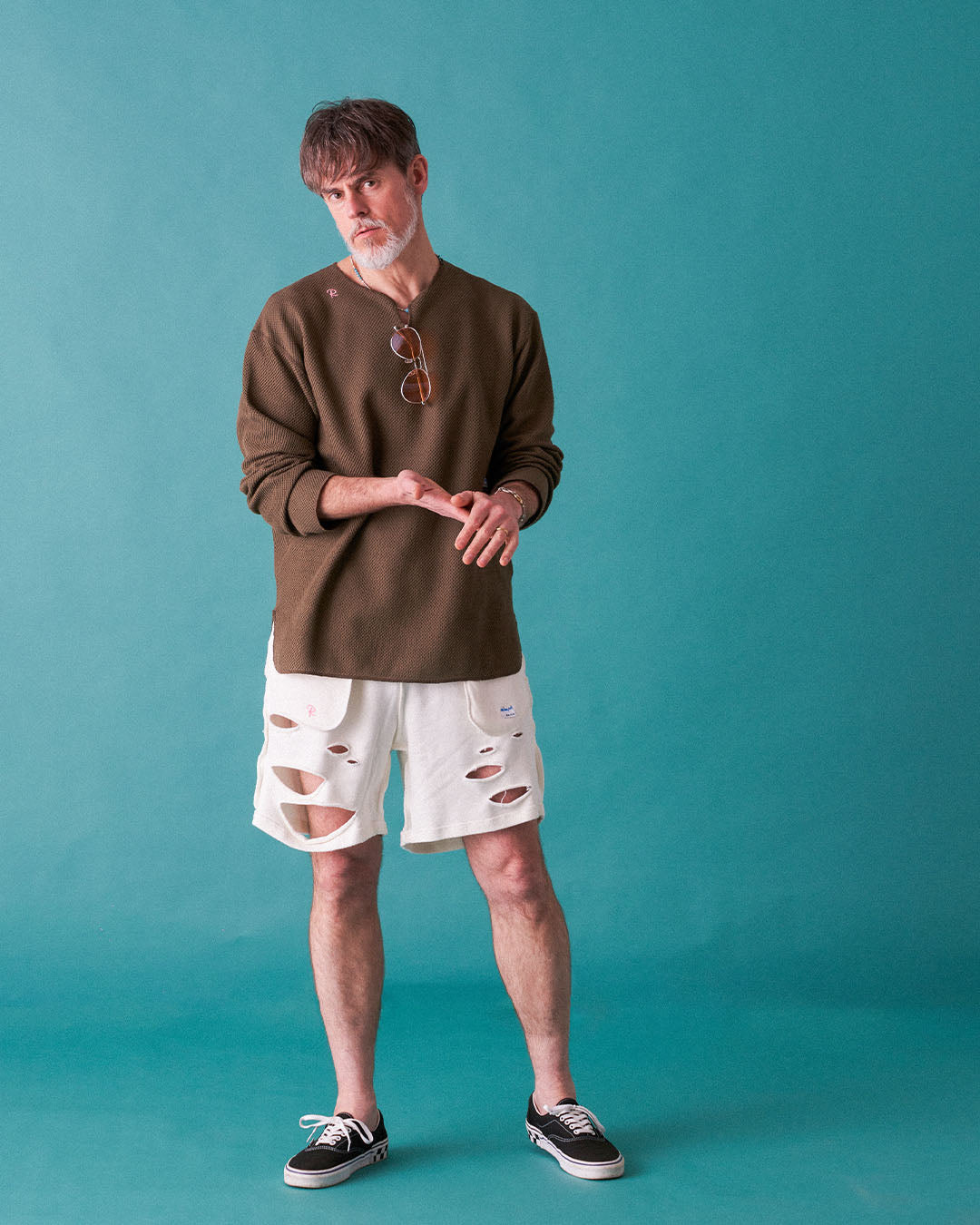 WAFFLE LONG SLEEVE TEE