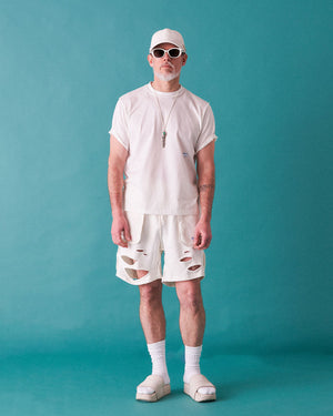 DAMAGE SWEAT SHORTS