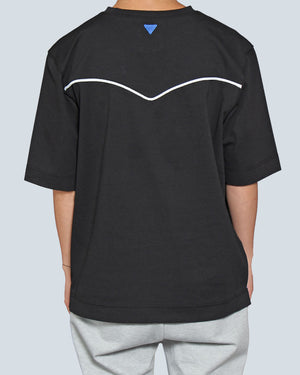 パイピングドロップショルダーTシャツ
